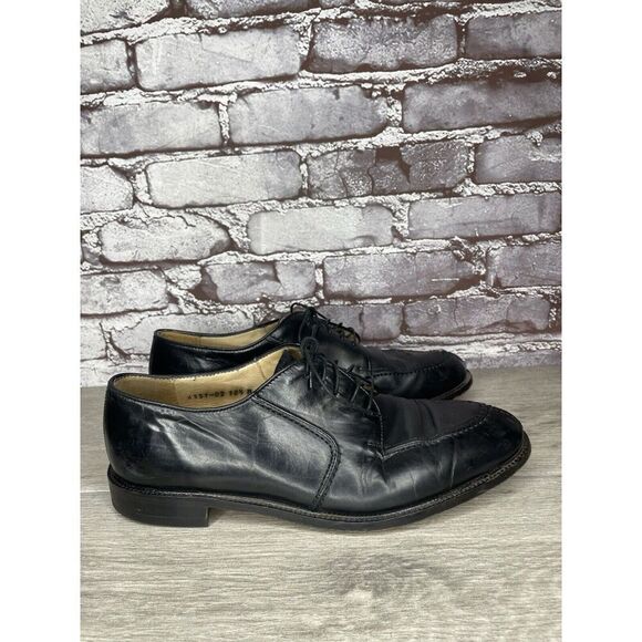 PRONTO UOMO Black Leather Split Toe Oxfords Lace Up Shoes Men’s Sz 10.5M US/44EU - Picture 16 of 16